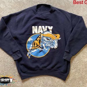 Vintage NCAA Navy Midshipmen Logo Sweatshirt, Navy Midshipmen Shirt, NCAA Shirt,